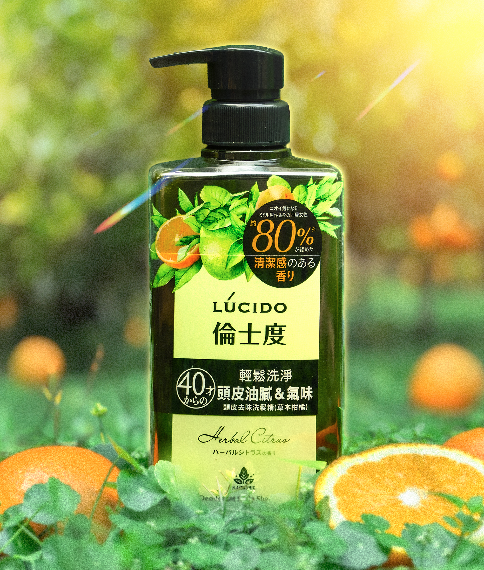 (3)lÚcido倫士度 頭皮去味洗髮精(草本柑橘)含薄荷腦成分具有涼感，非常適合夏天使用